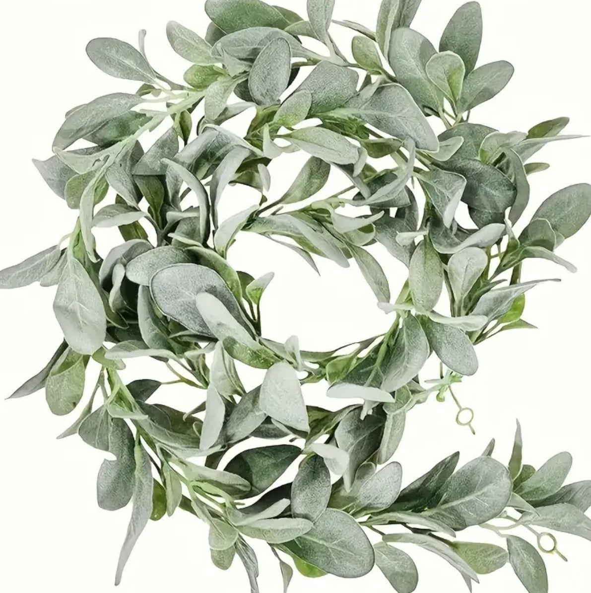 1pc, Artificial Lambs Ear Greenery,  Boho, Farmhouse Mantle Home Decor