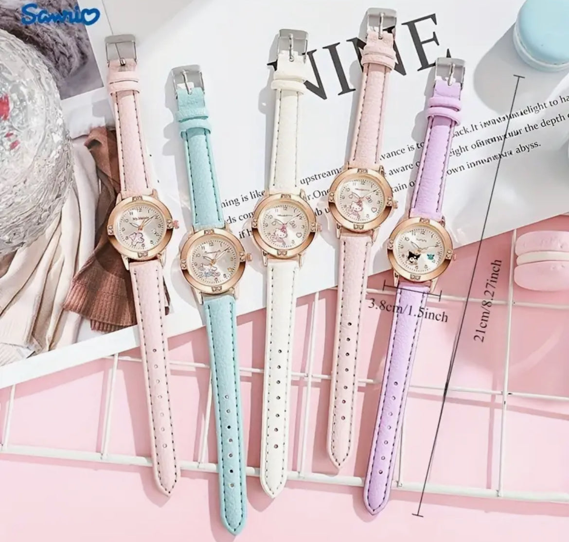 Watch Cute Kuromi, Cinnamoroll, Melody Sanrio Hello Kitty &amp; Friends Quartz