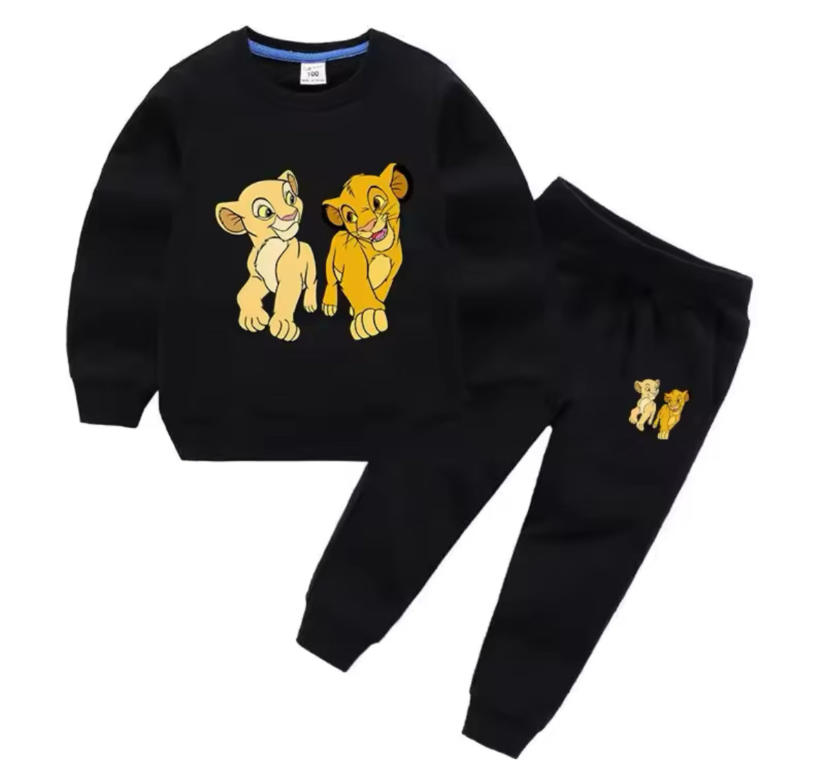 “The Lion King” Pullover Top Sweatshirt & Sweatpants, Two Piece