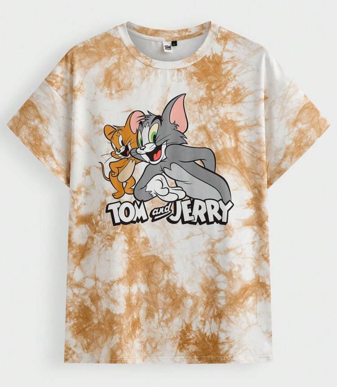 “Tom & Jerry” Men's Casual Tie-Dye Loose T-Shirt