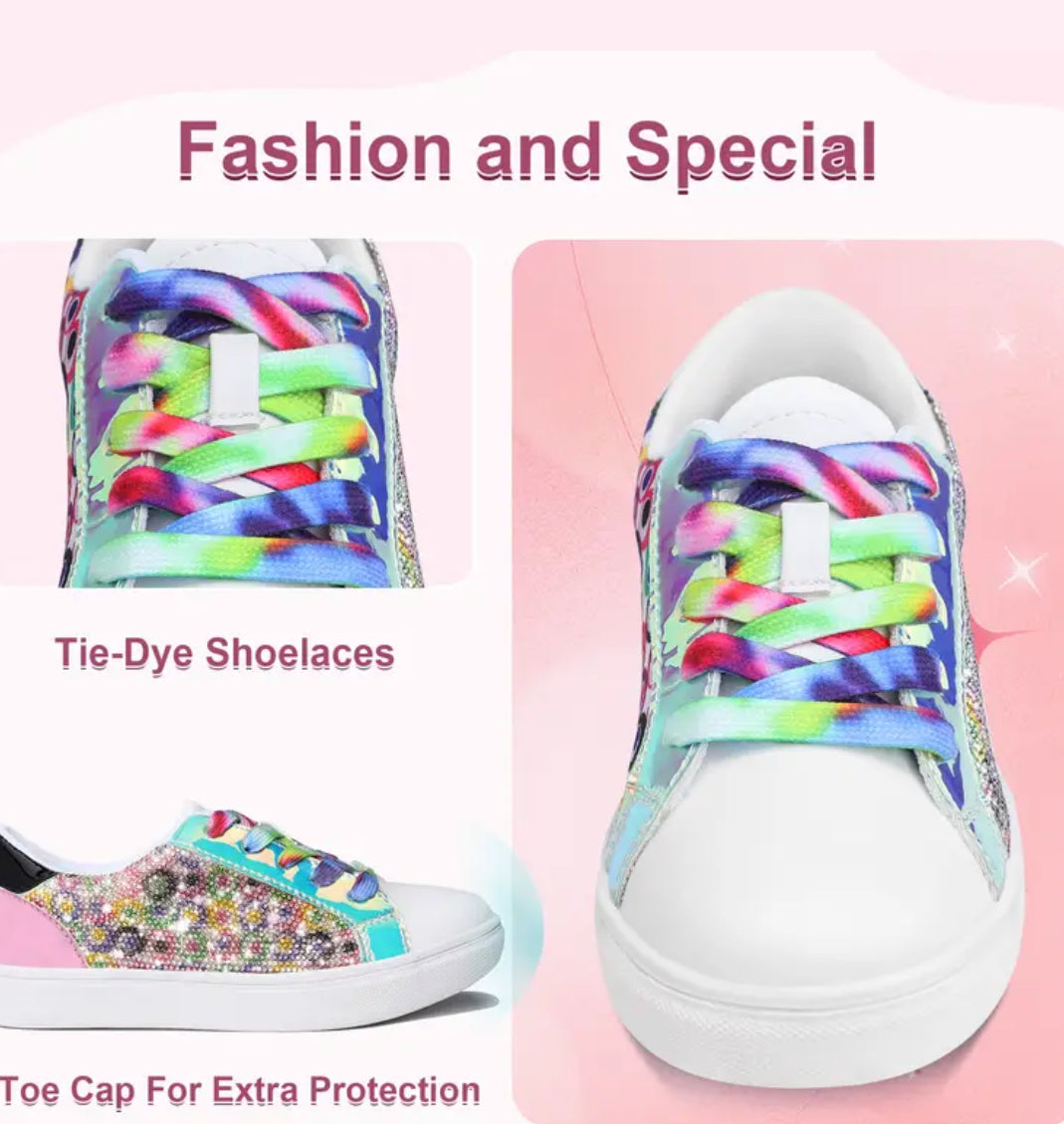 “Dreamy Rhinestone” Sneakers For Girls