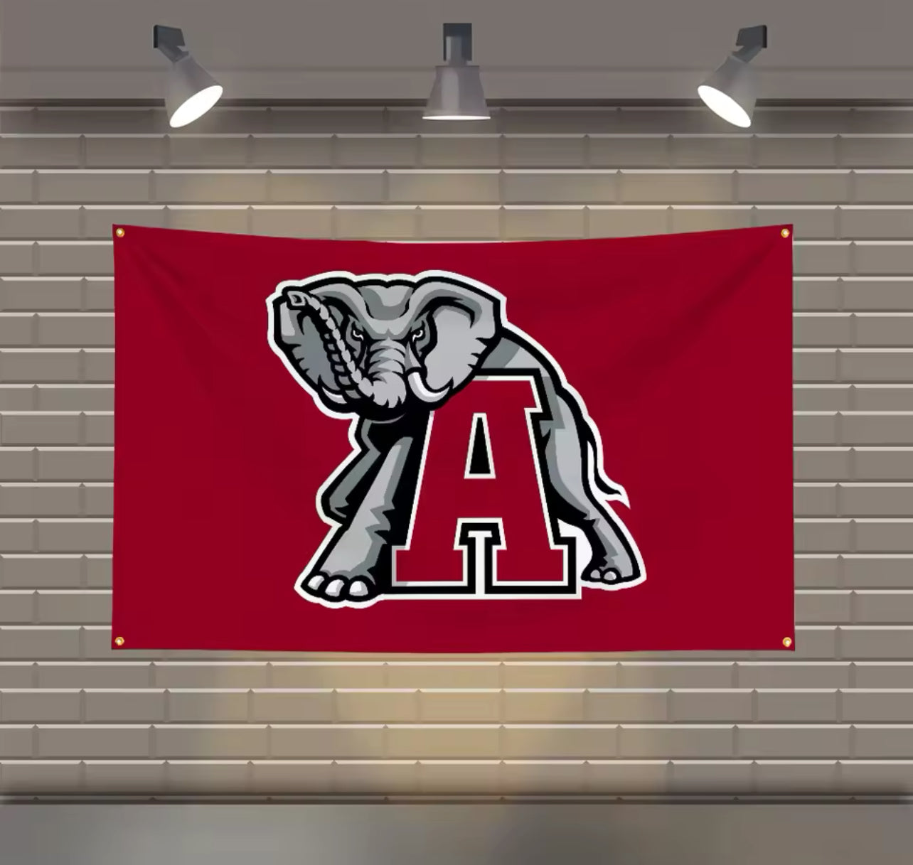 Bandera deportiva Crimson Tide de Alabama, para interior y exterior, con doble costura