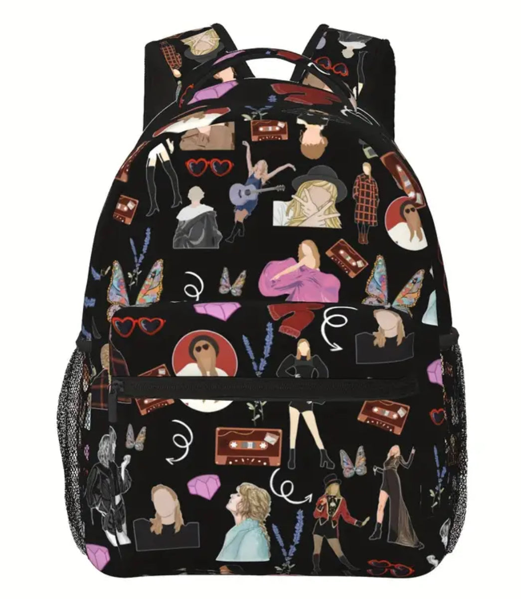 “Swifties Backpack” Music Singer Lovers, Large Capacity School/Laptop/Carry Bag