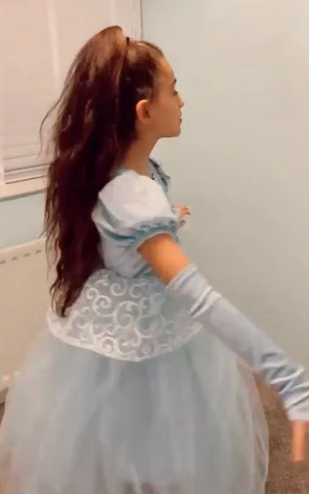 Vestido de princesa de cuento de hadas para niñas, Cenicienta 👑