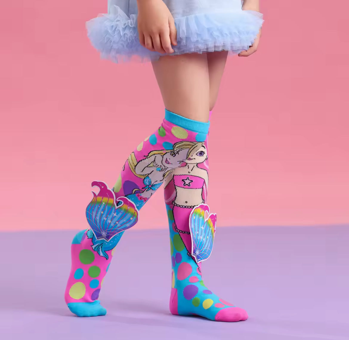 Girls 3D Warm Knee High Socks, 1 Pair