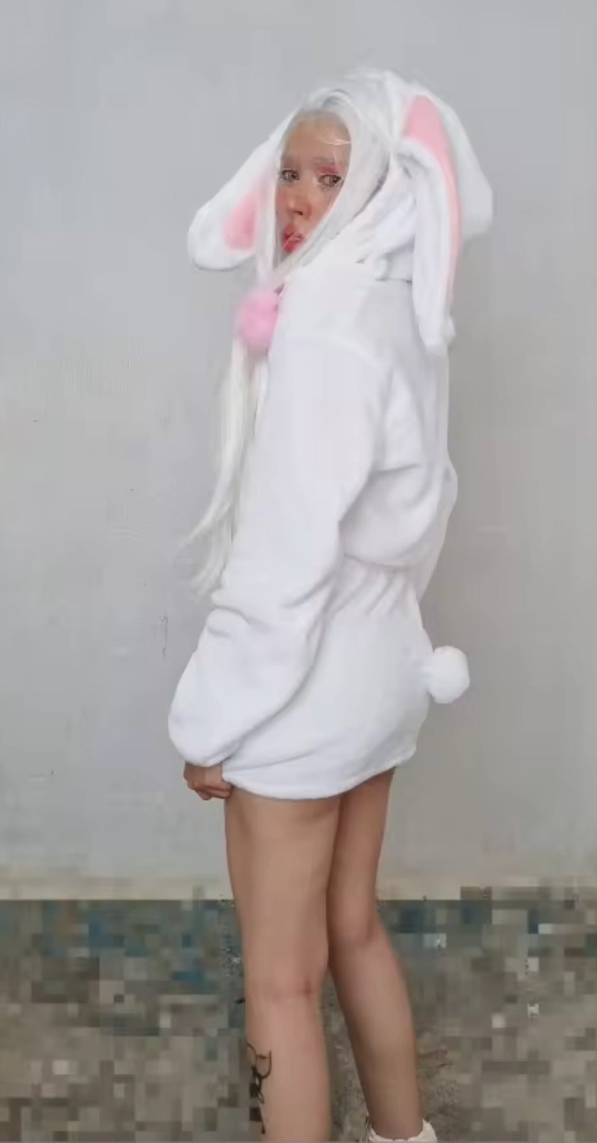 Cute Rabbit Teddy Skirt Outfit