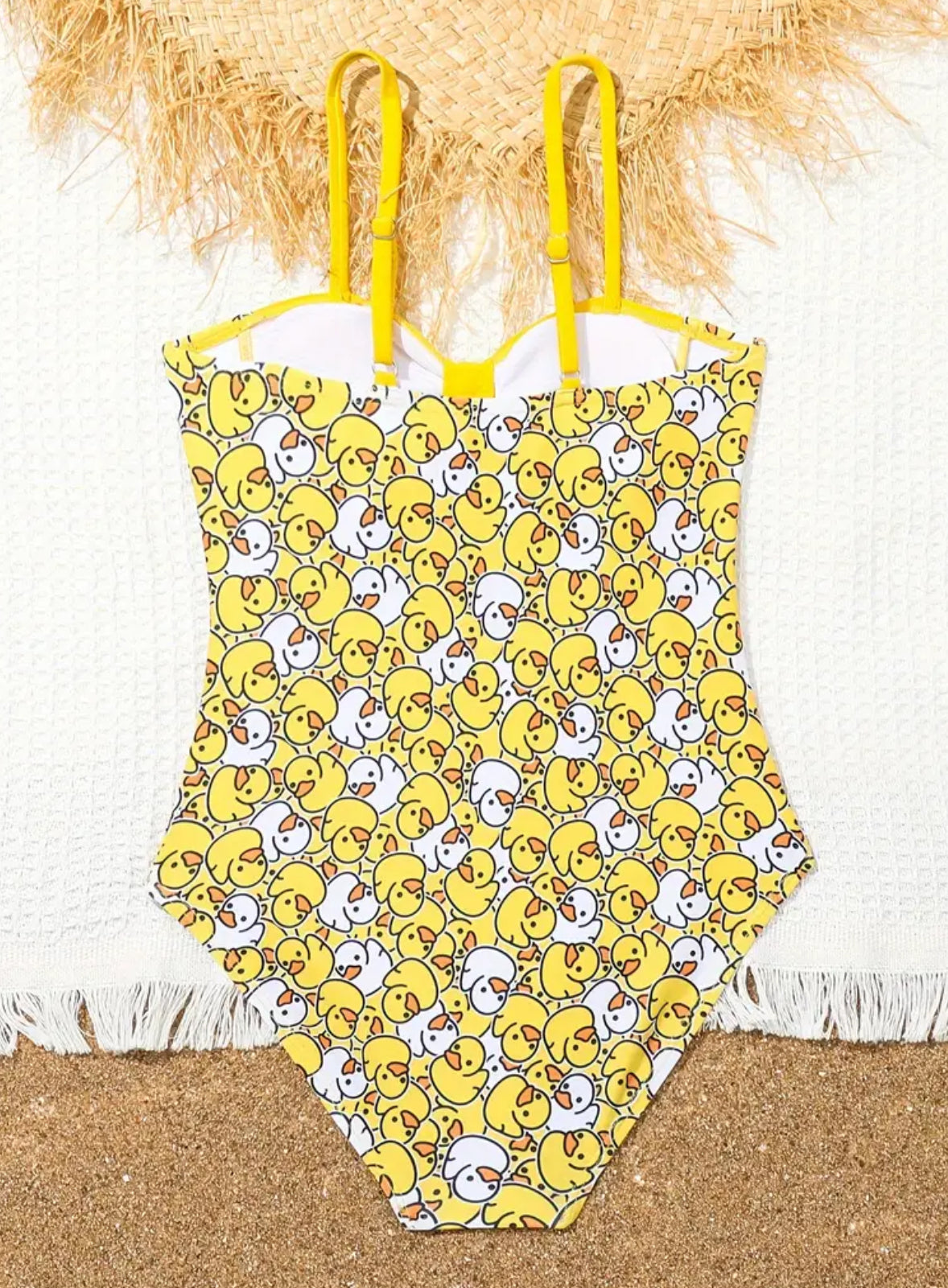 “Duckies & Bows” Decor Swimwear, Girls