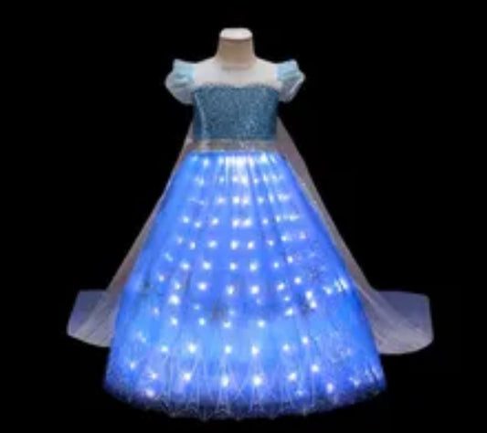 Fustan LED Elsa Light Up