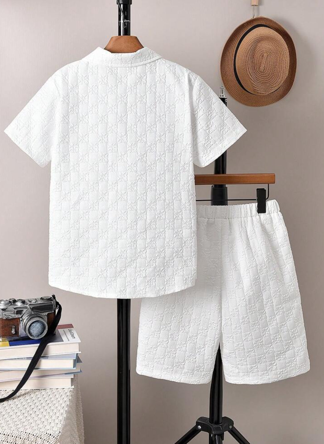 “Yeezy” Sleeve Shirt & Shorts Casual Vacation Set