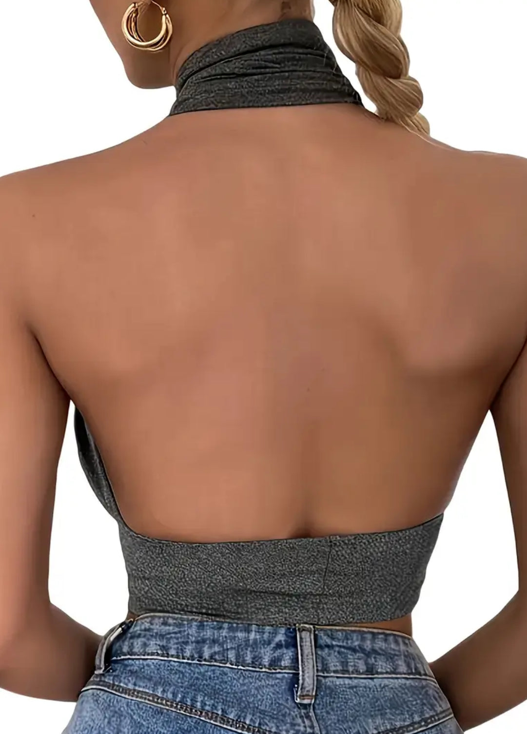 Women's Cross Halter Backless Vest Top