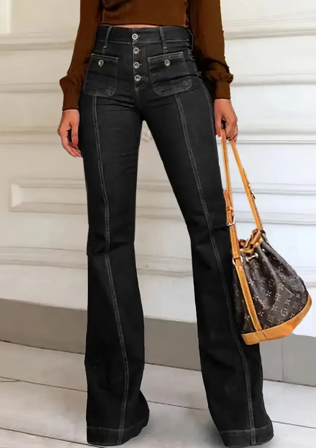 Retro Elegant Denim Jeans