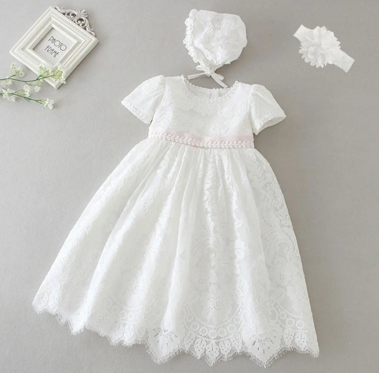 Baby Glam Gown for Baptism, Flower Girls and Baby Dedications