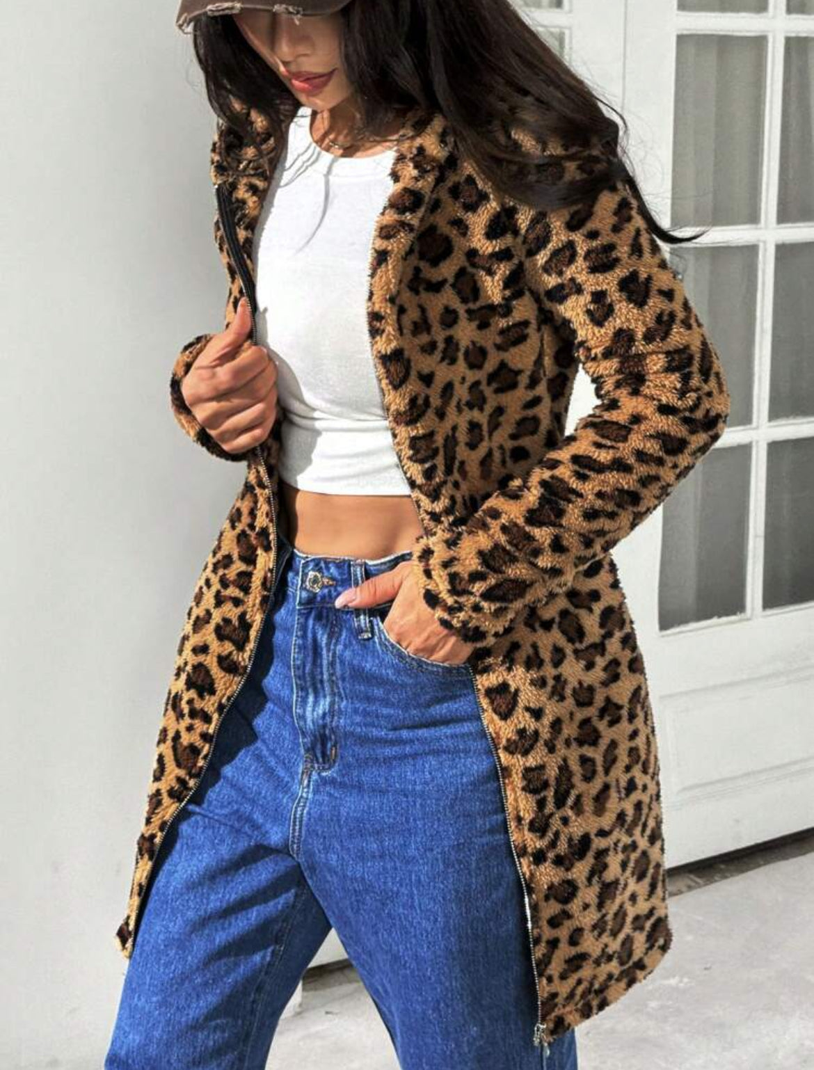 Tween Reversible Leopard Hooded Long Cardigan, my Family & Me 🧸🧸Collection