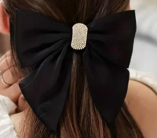 Sparkling Rhinestone Hair Bow, Clip