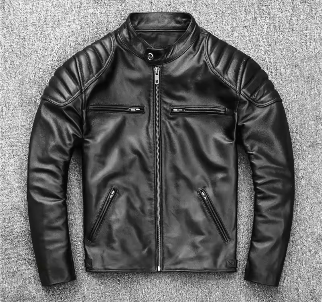 Vintage Mens Genuine Leather Jacket