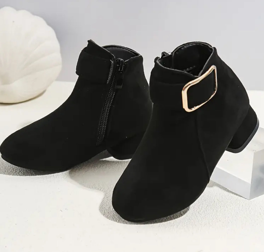 “Fashionable Girls” High-heeled Zipper Boots - Lightweight & Slip-resistant for Everyday Wear