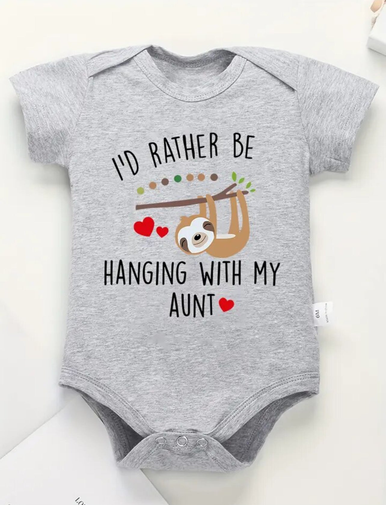 “I'd Rather Be Hanging With My Aunt” Fun Newborn Onesies