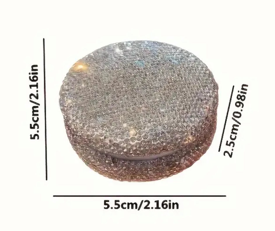 “Sparkling” Loose Powder Box With Powder Puff