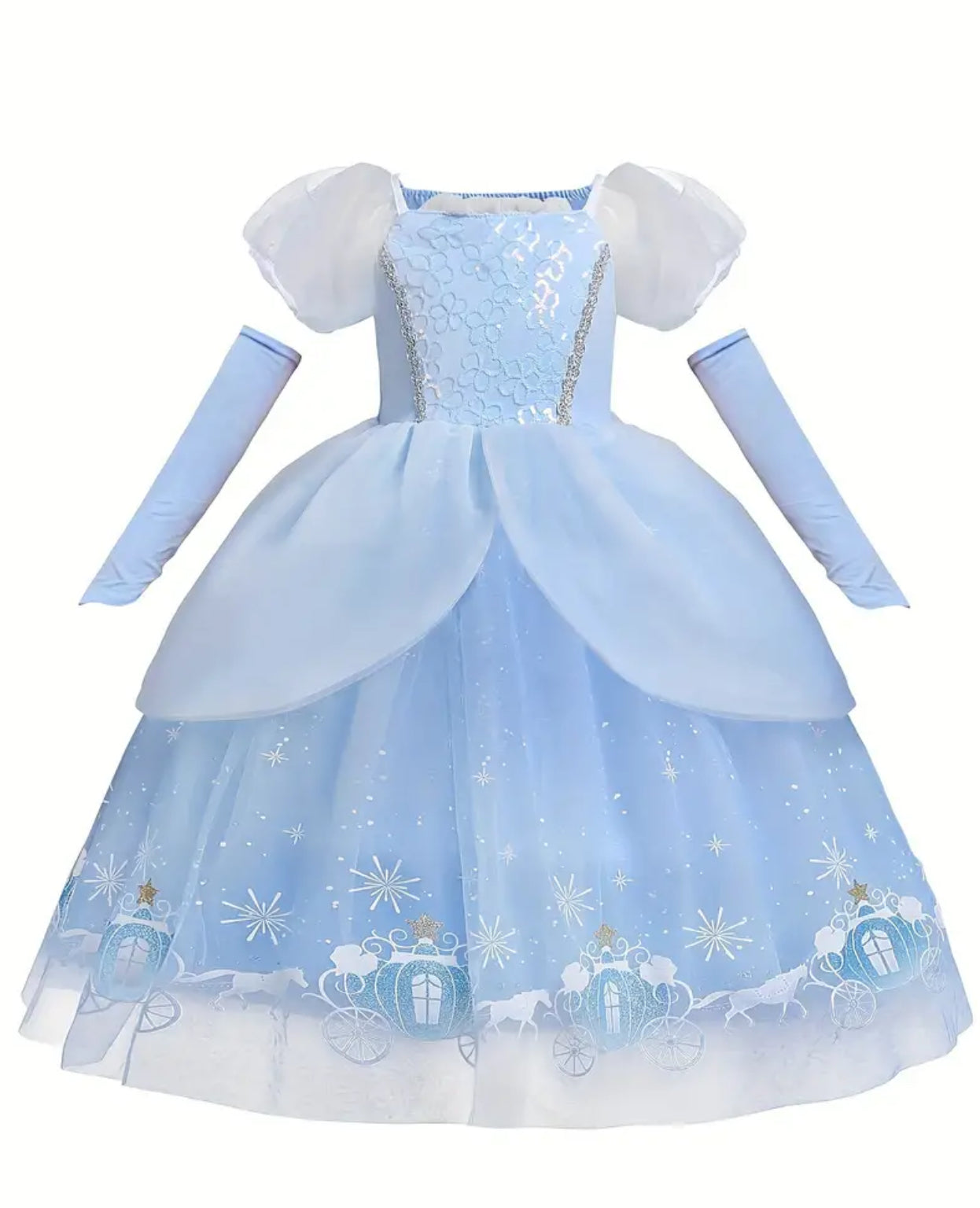 Fairy Tale Princess Dress & Sleeves Set - Cinderella