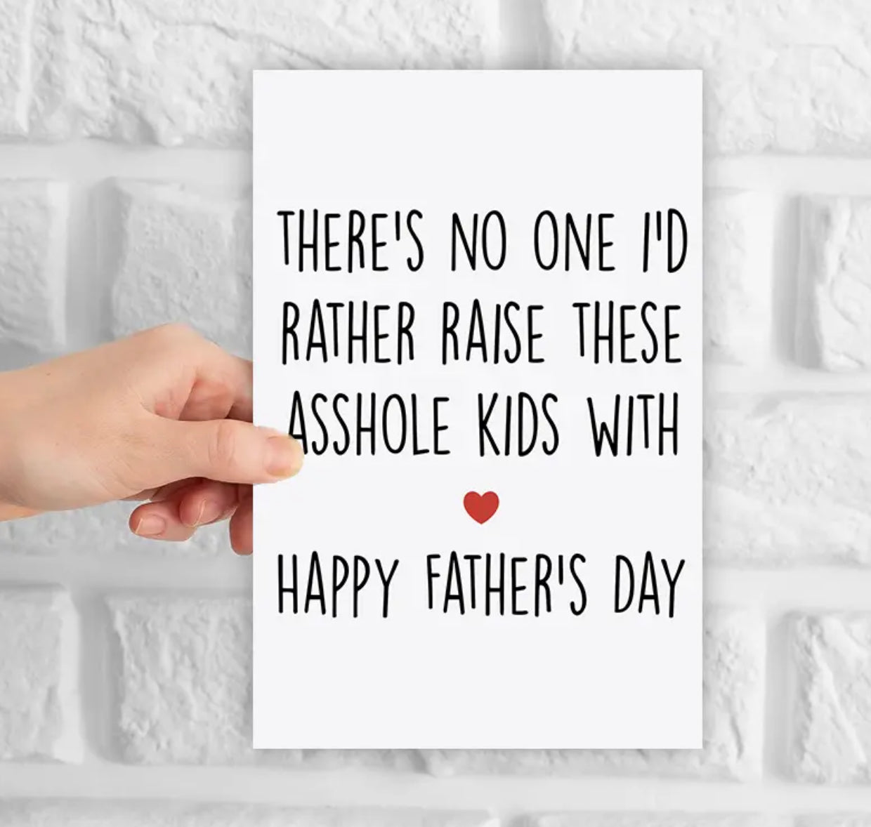 1pc, Funny Father's Day Card with Envelope