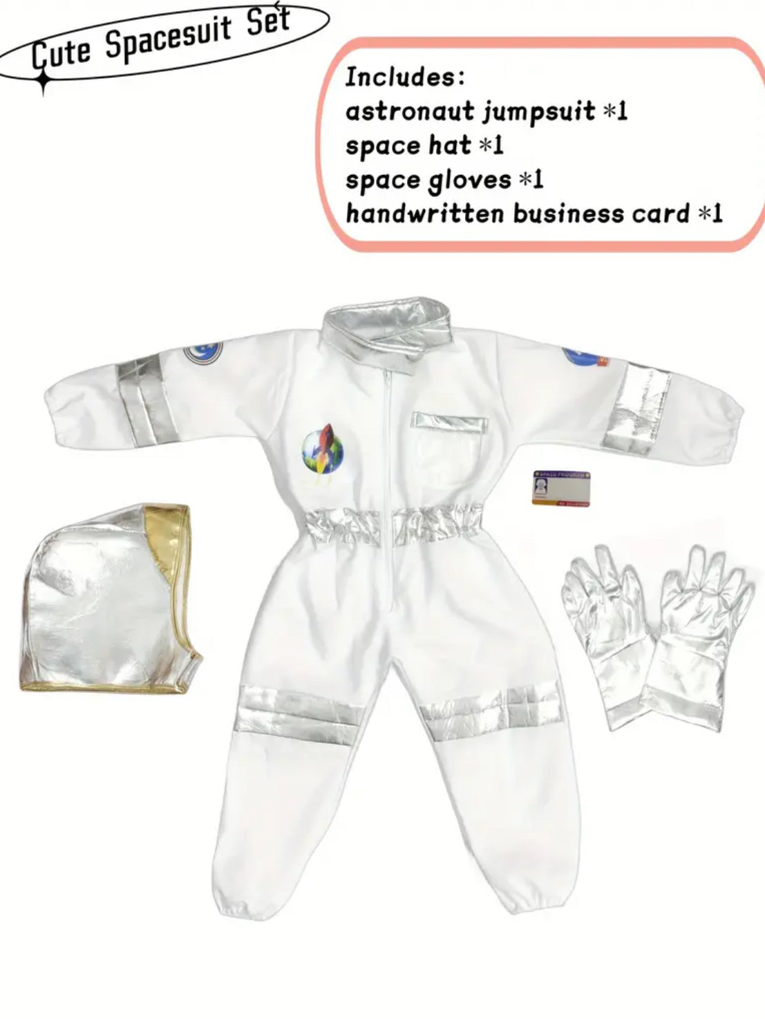 Astronaut Costume - Space Jumpsuit for Boys & Girls Dress Up