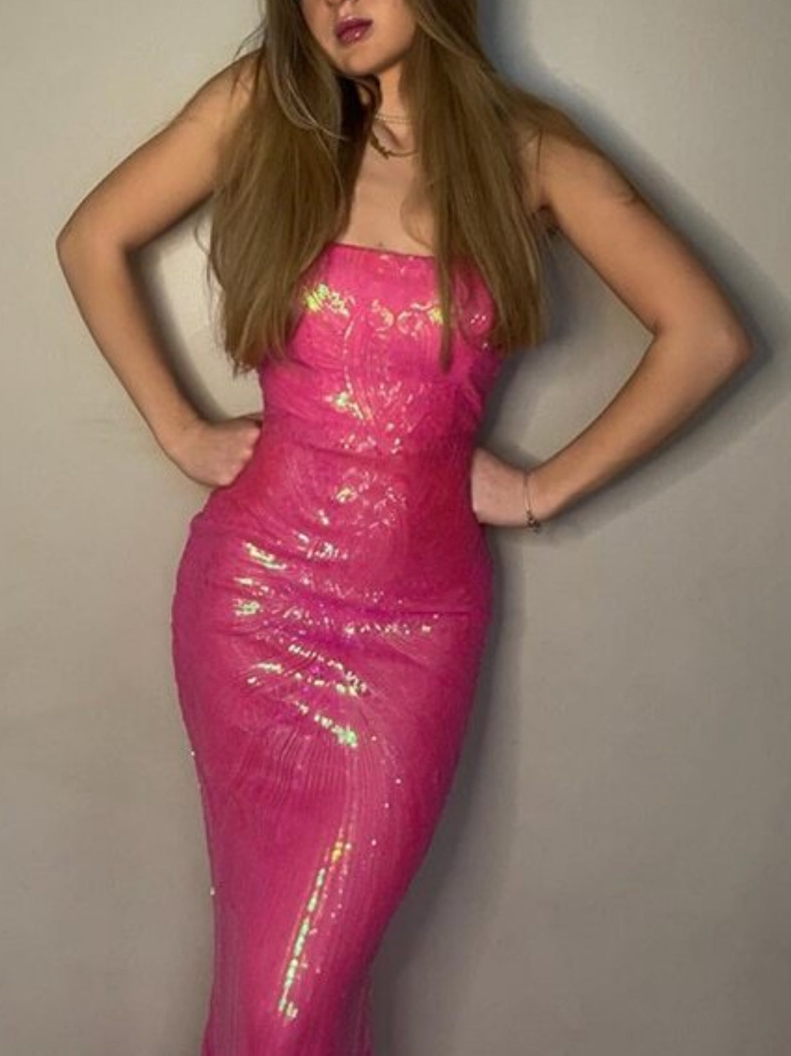 “Mermaids” Backless, Sequin Glamour Dress