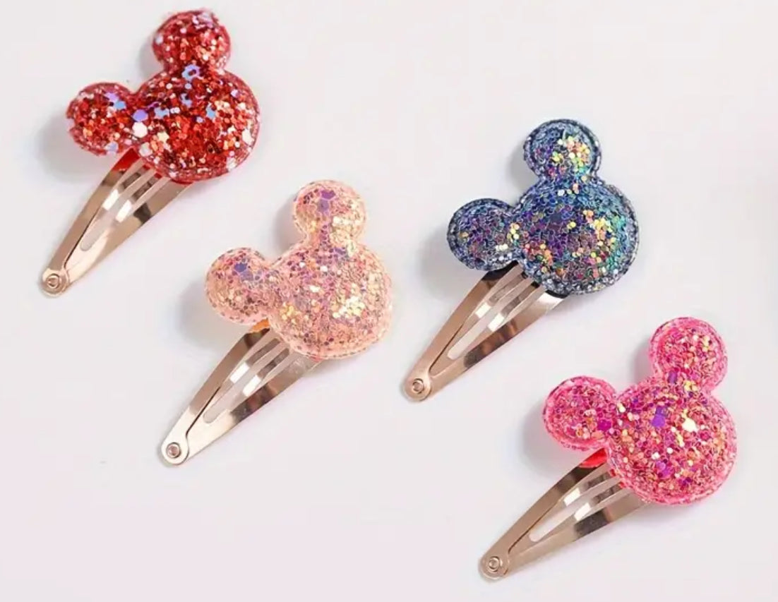 Disney Glitter Hair Clip Accessories