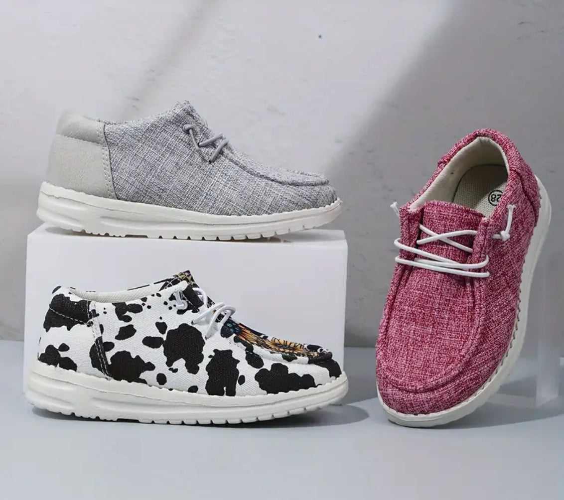 “Chic Casual” Comfortable Canvas Shoes For Girls