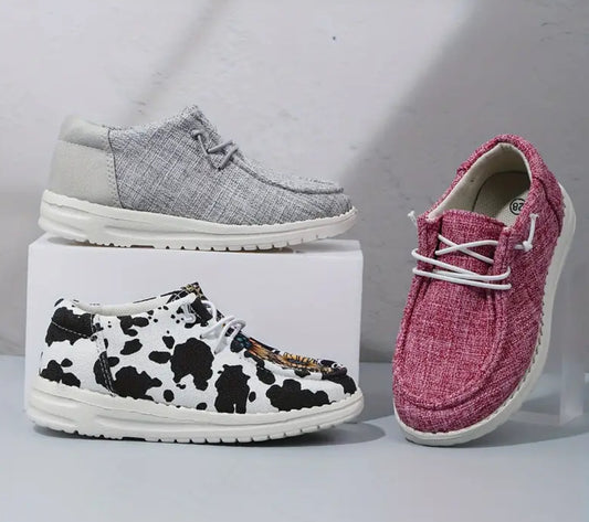 “Chic Casual” Comfortable Canvas Shoes For Girls