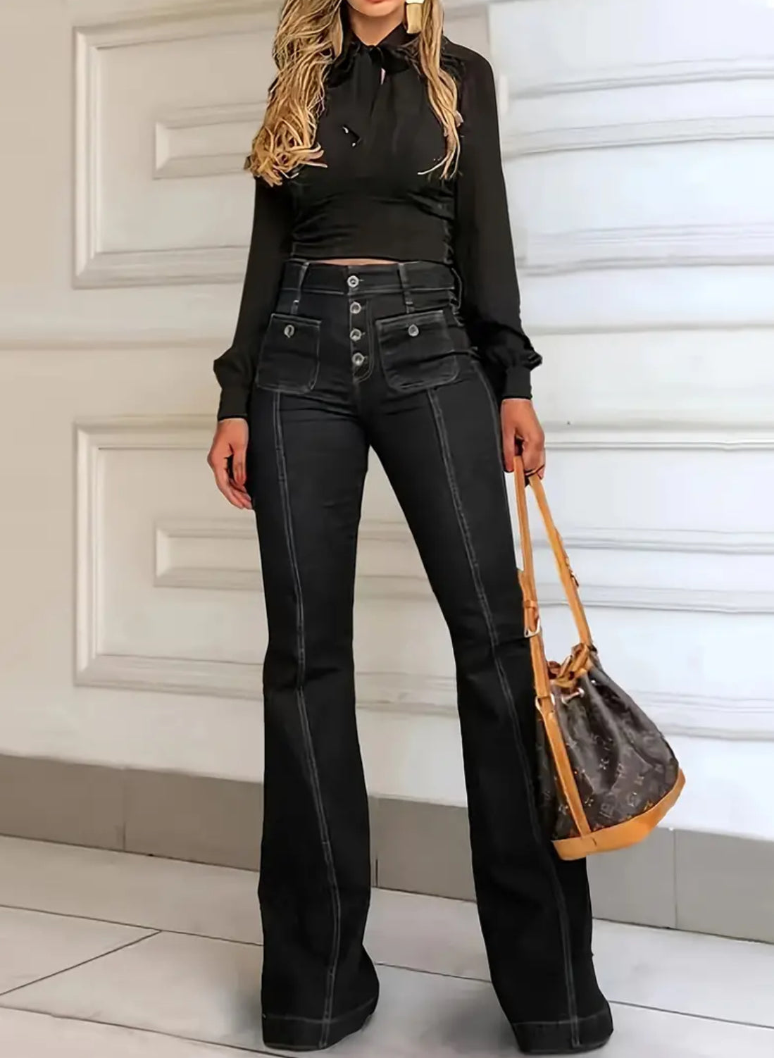 パンツ PIN TUCK BELL BOTTOM PANTS 2f04ee7f2ac35597875a06c69eea4c