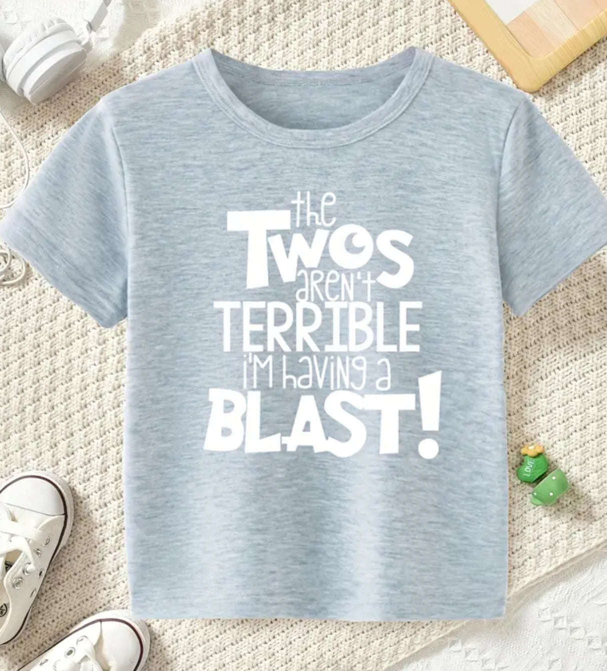 “Terrible Twos Are A Blast” T-Shirt, Kids Clothes