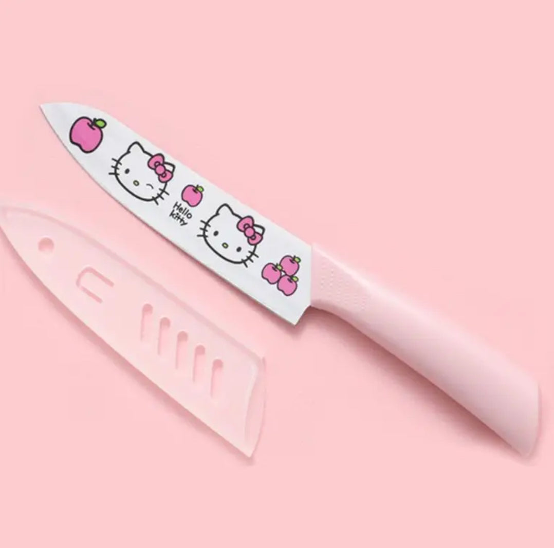 Hello Kitty Fruit & Vegetable Knife - Stainless Steel, Portable Kitchen Utensils