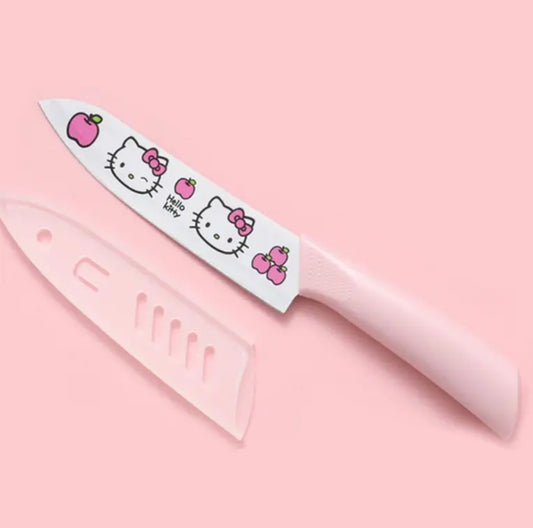 Hello Kitty Fruit & Vegetable Knife - Stainless Steel, Portable Kitchen Utensils