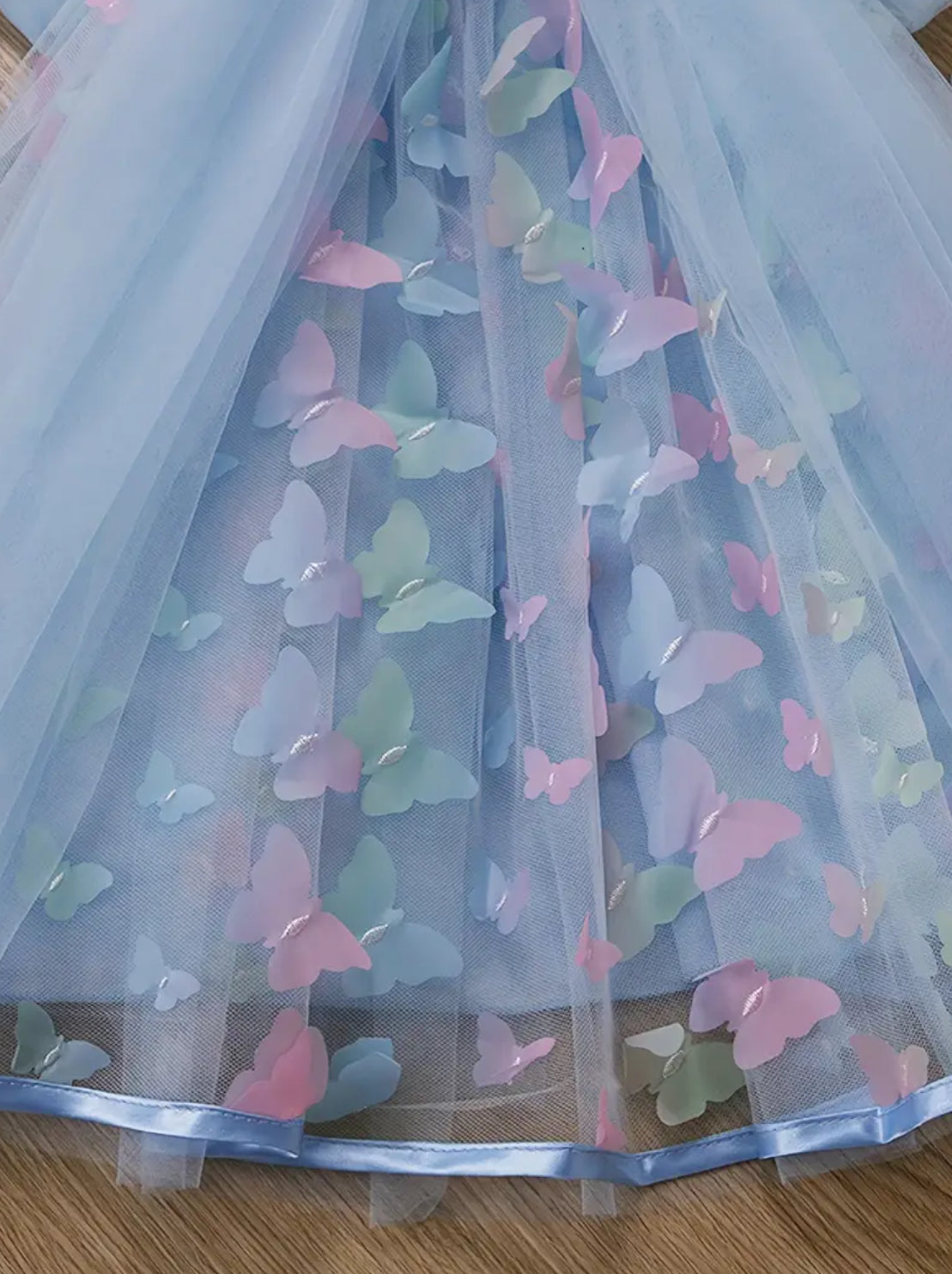 “Butterfly Shimmers” Sequin, Tulle Sparkling Light-Up Princess Dress