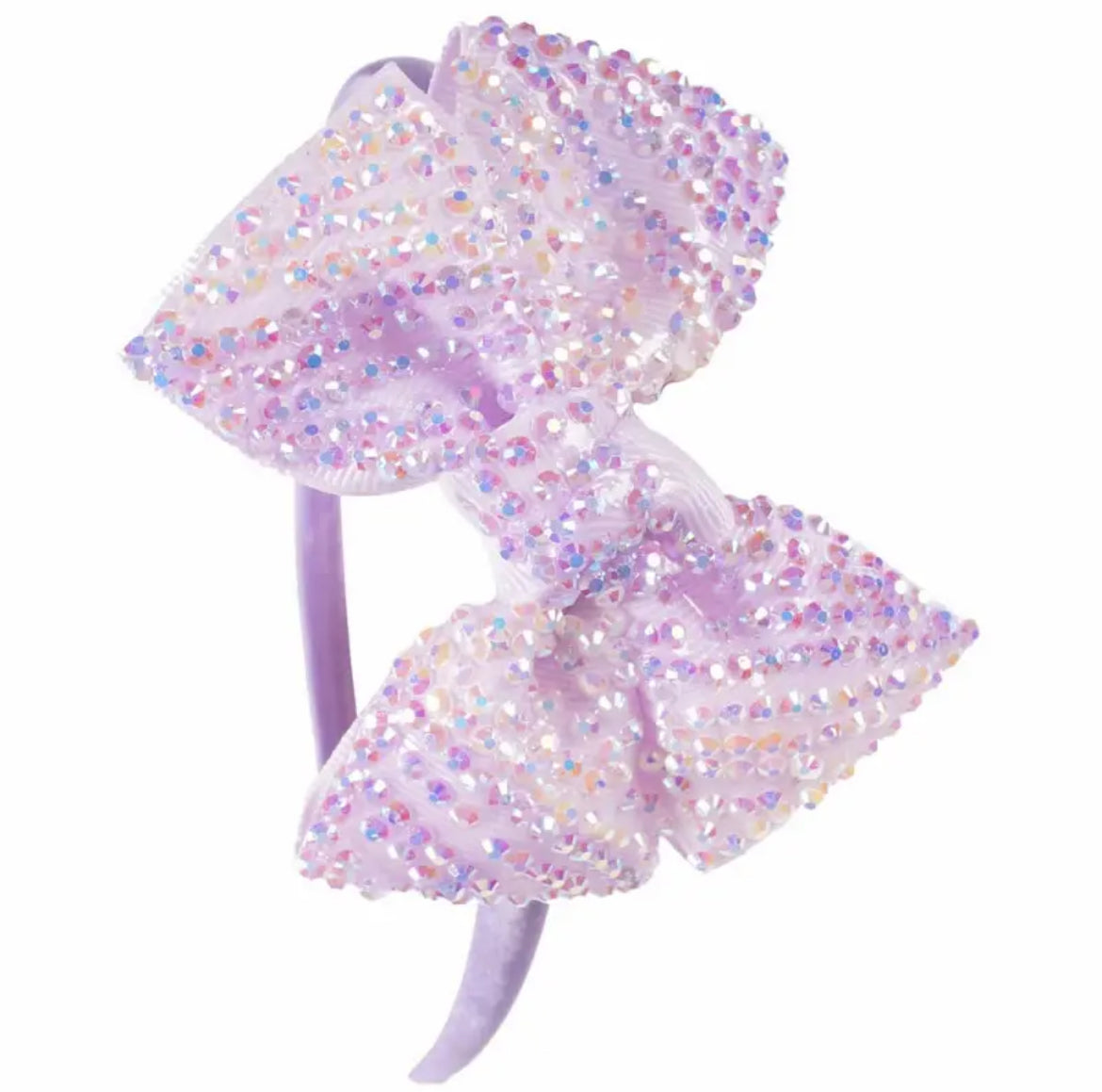 Princess Girls Rhinestone Bows Headbands Boutique Children Hair Bow Hairbands Tiara for Kids Children Party Hair Accessories