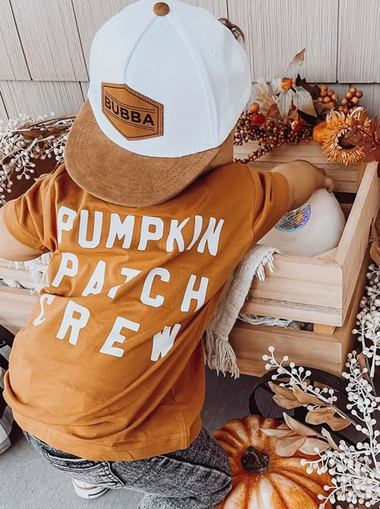 Camisetas de otoño “Pumpkin Patch Crew”, para jóvenes