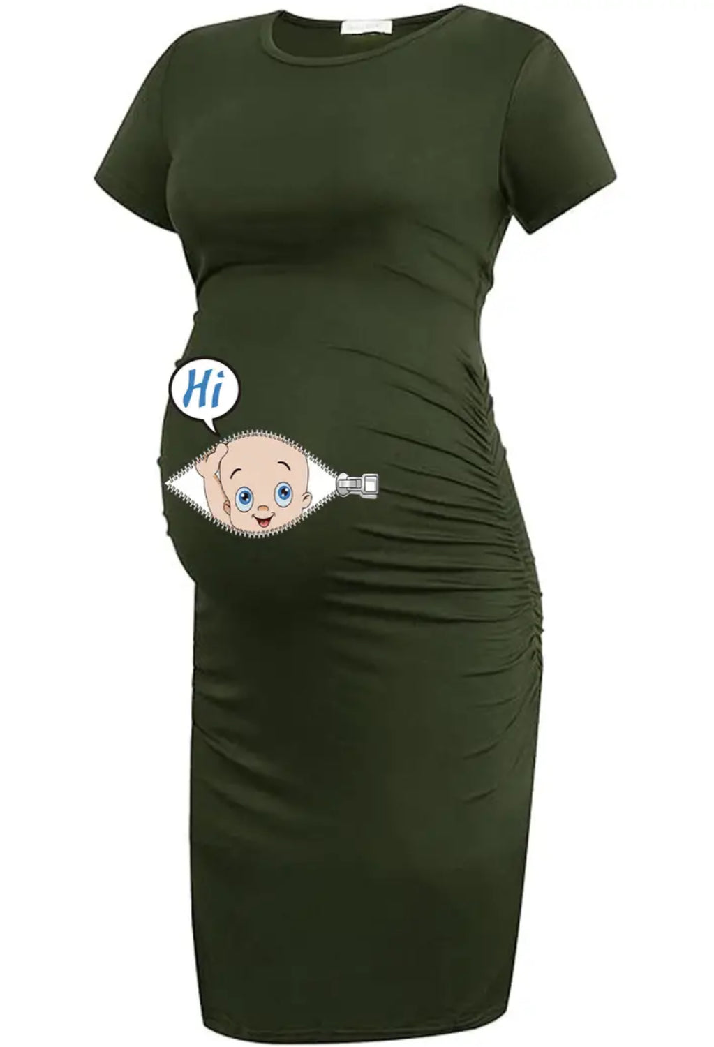 Plus Size Maternity, Loose Casual Dress “ Baby My Baby”