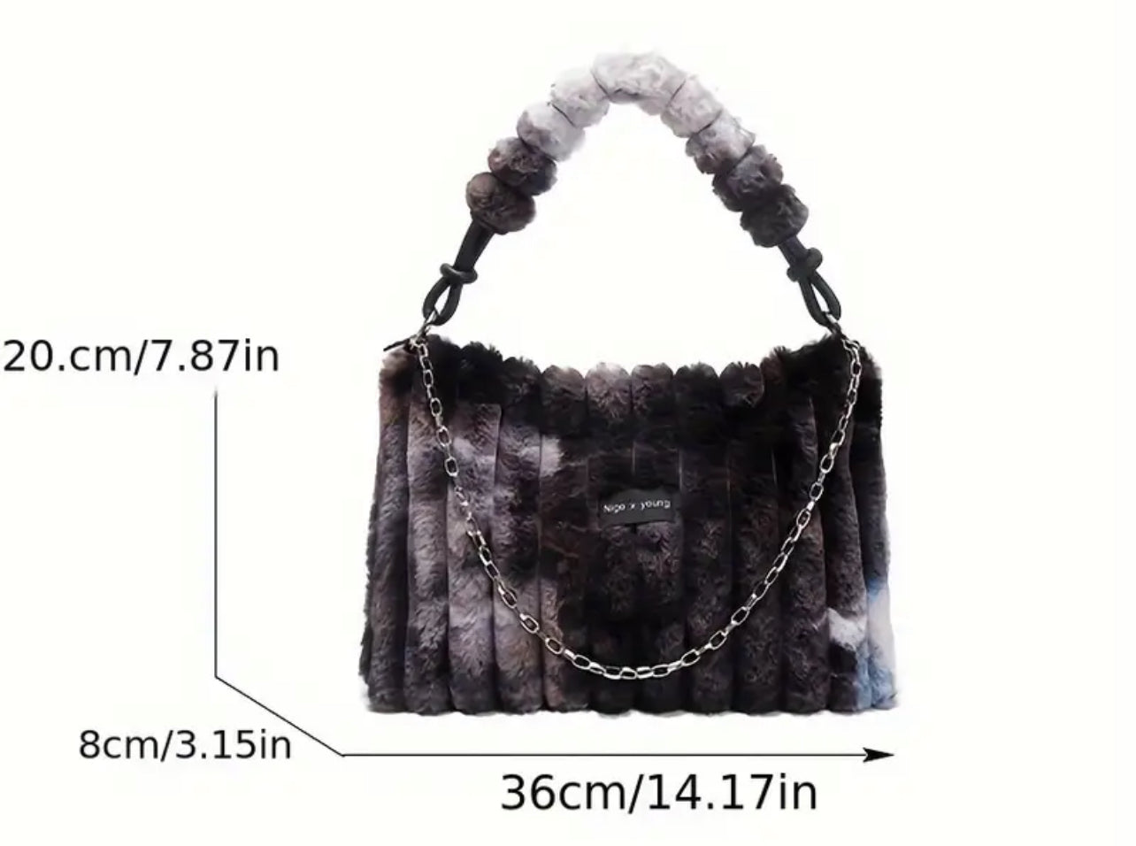 Bolso de hombro “Fluffy Gradient”