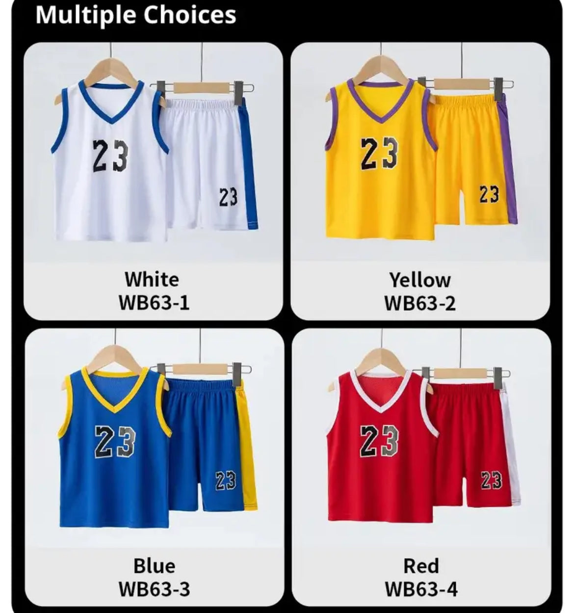 Summer CHILDREN'S Basketball Suit Boys and Girls Sports Vest Shorts Suit 23rd Handsome Boys and Students Vest Suit