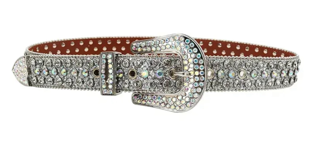 Hot Rhinestone Studded Belts Studded Leather Belts