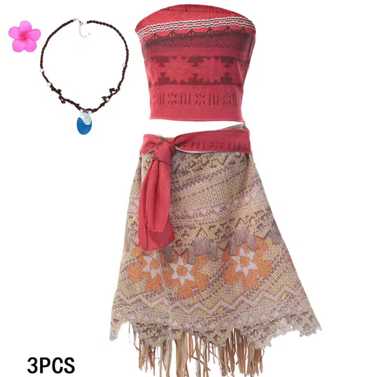 Moana 🌺🌴 Princess Dress Costume with Accessories