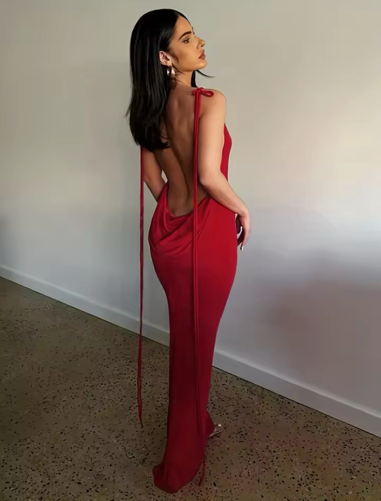 “Fashionite” Sexy Strapless Hang Neck, Dress