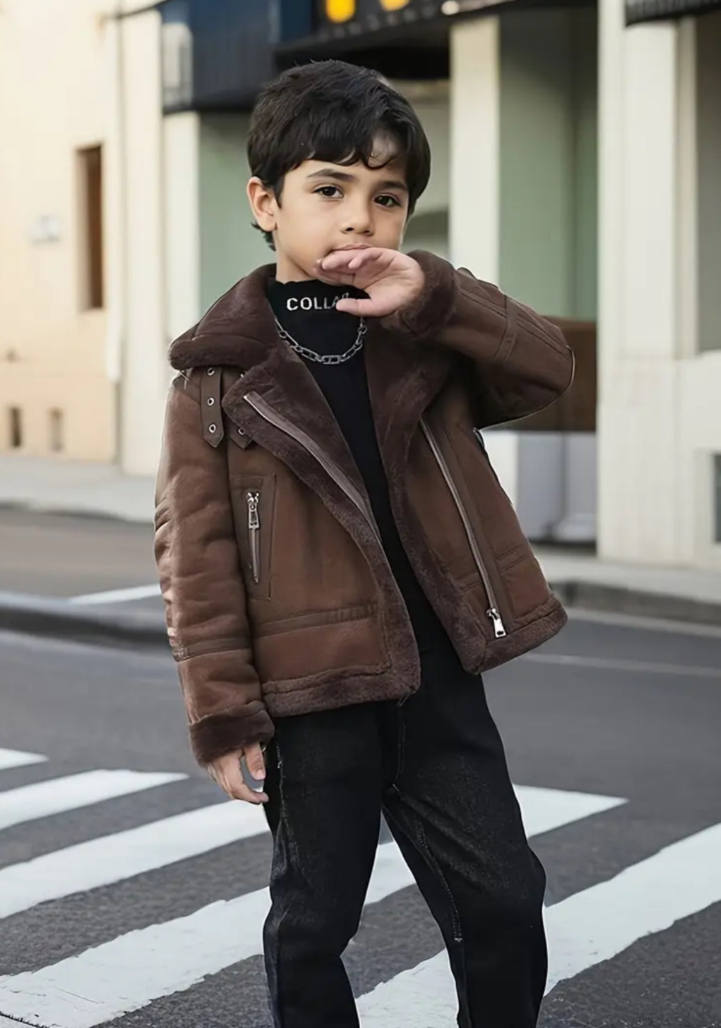 Boys' Fleece Jacket - Warm Zip-Up, Trendy Kids