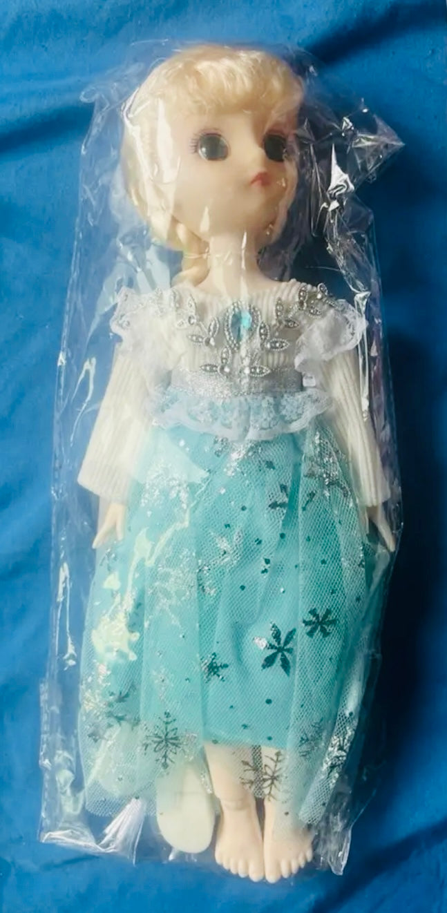 Vintage “Frozen” Doll, Perfect Gift, 11.8" Sentimental Dolls Collection