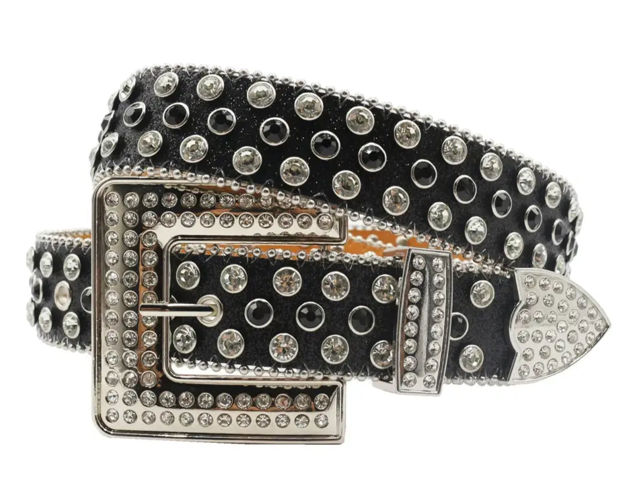 Hot Rhinestone Studded Belts Studded Leather Belts