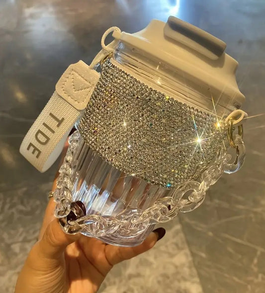 Luxury ‘Diva Rhinestone’ Large Capacity Portable Water Cup