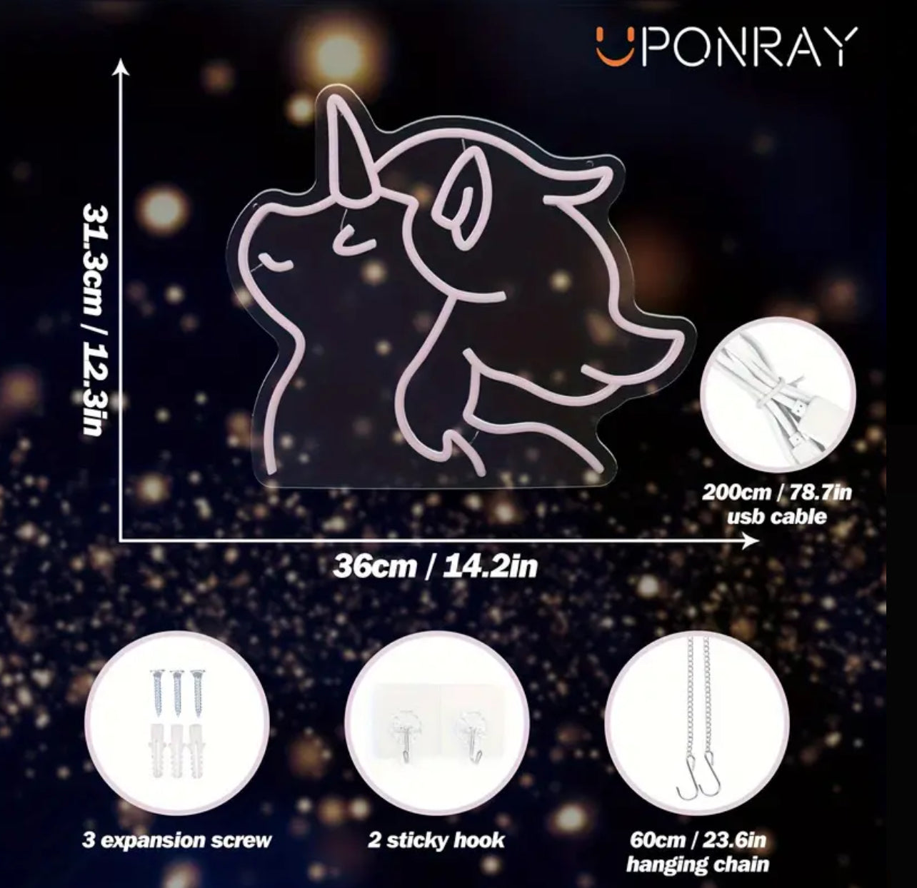 Unicorn Neon Signs, LED