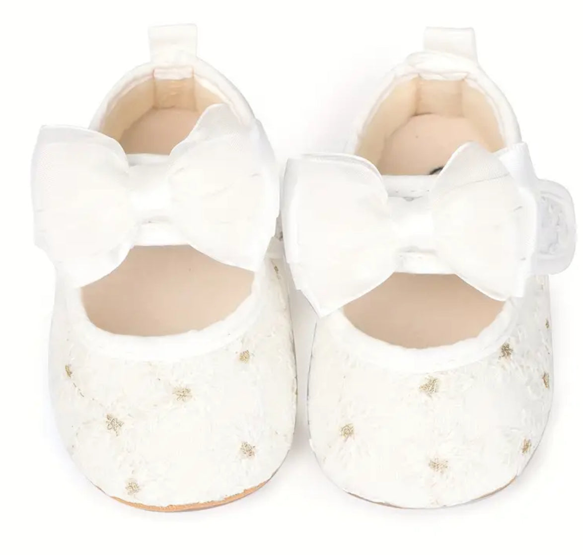 “Princess Baby Lilah” Adorable Baby Girl Mary Jane Flats with Bowknot - Soft, Non-Slip Sole for First Walkers