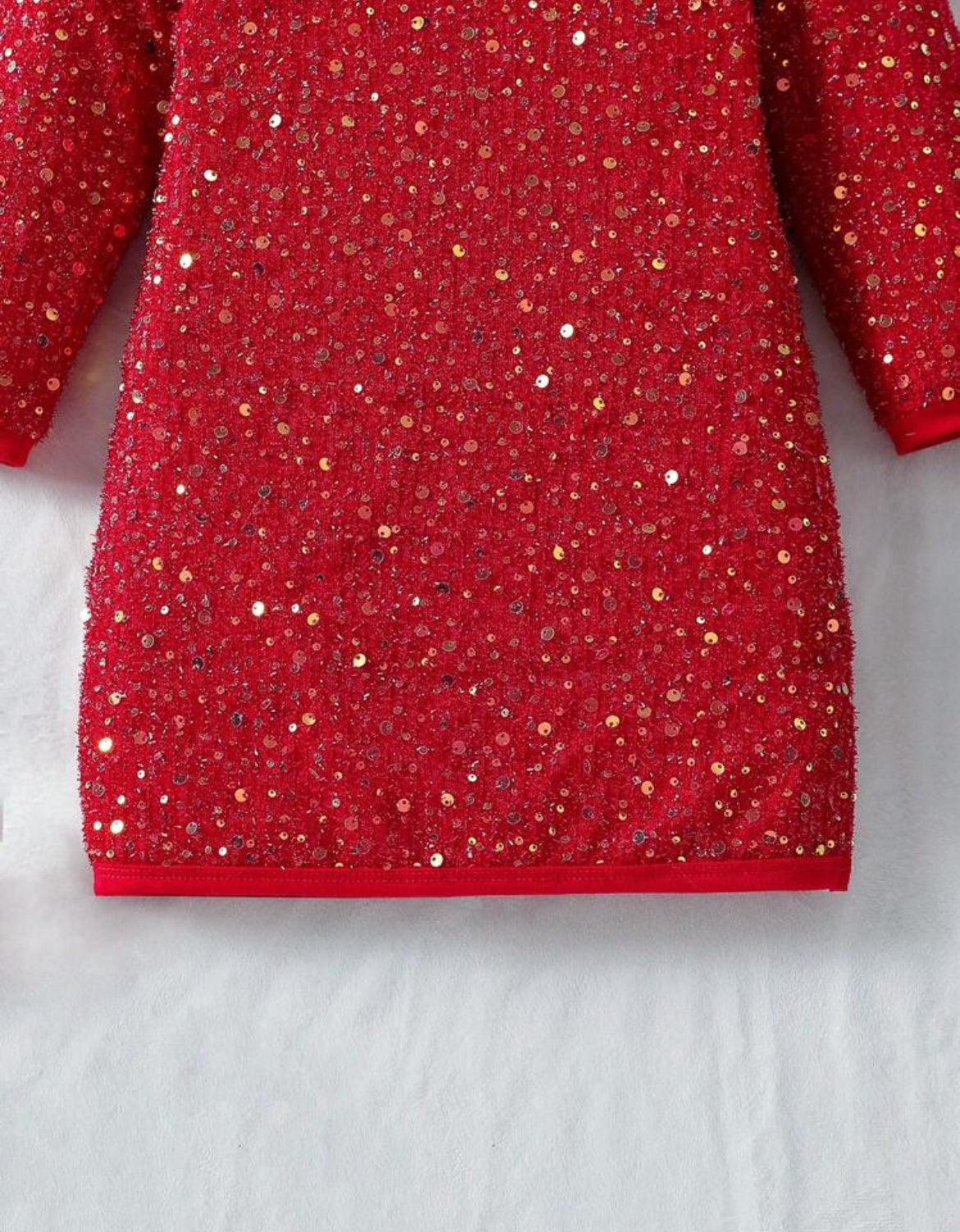 “Merry & Bright Sequin” ♦️ Long Sleeve, Glam Girls Dress, Youth