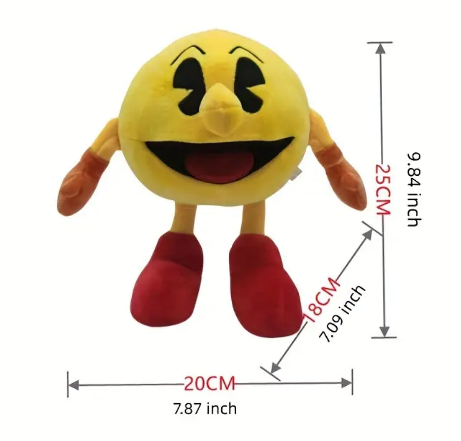 “PAC-Man” 🍓🍒🍊 Game Character Plush Stuffed Toy, Suitable For Birthdays Halloween & Christmas Gifts!